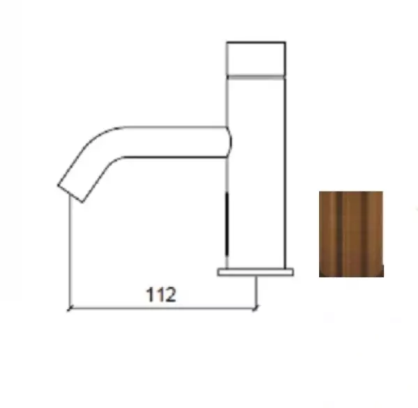 Waterevolution Flow elektroninen pesuallashana infrapuna paristoilla Kupari T110ECPE