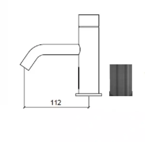 Waterevolution Flow elektroninen pesuallashana infrapuna paristoilla Gun Metal T110GME