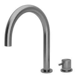 Waterevolution Flow 2-reikäinen pesuallashana PVD Gun Metal T1121UGME
