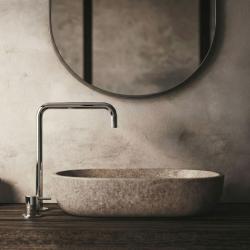 Waterevolution Flow 2-reikäinen pesuallashana, korkea juoksuputki 222 kromi T122H01