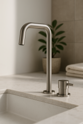 Waterevolution Flow 2-reikäinen pesuallashana, korkea juoksuputki 222 RST T122HIE