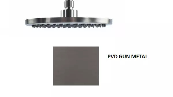 Waterevolution Flow regendouche 200mm PVD Gun Metal T1643GME