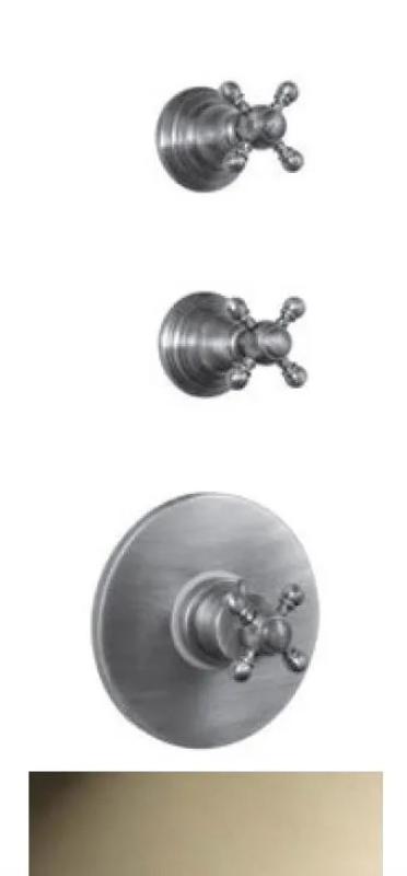 PB Classic nostalginen upotettava suihkuterma-säädin, 2 sulkuventtiiliä, ruostumaton teräs