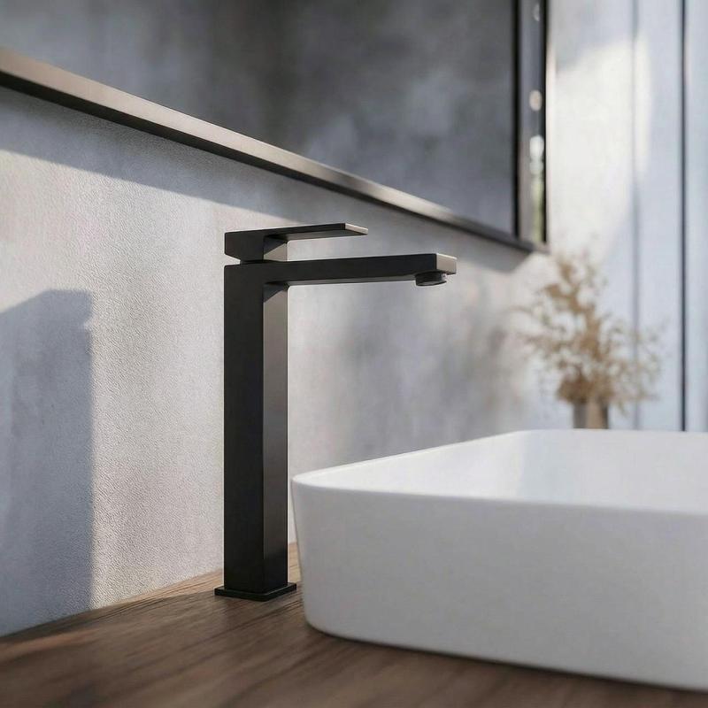 PB Kiki 1-aukoinen korkea pesuallashana pesualtaille, mattamusta