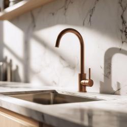 Quadri York keittiöhana PVD harjattu kupari kääntyvällä juoksuputkella 1208955906