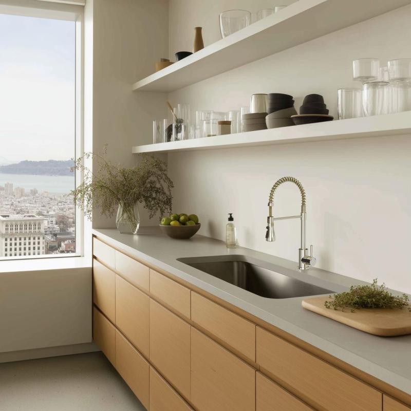 Quadri Derby keittiöhana joustavalla juoksuputkella ja 2-suihkuisella suuttimella, ruostumaton teräs 1208955916