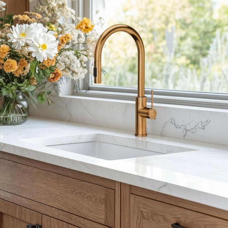 Quadri Retford keittiöhana kupari irrotettavalla suuttimella ja suihkutoiminnolla 1208956086