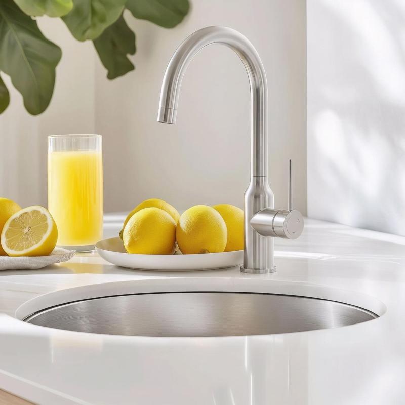 Quadri Stamford keittiöhana kromi, kääntyvä pyöreä juoksuputki 1208956110