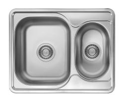 Ausmann Basic ruostumatonta terästä 1,5 päälleasennettava allas käännettävä 63x50 cm sisältäen sifonin 1208956969