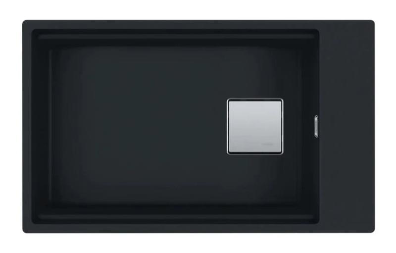 Franke Kubus KNG 110.62 matta musta uppoasennettava pesuallas 72x42 graniittia, hanapankilla 125.0627.321