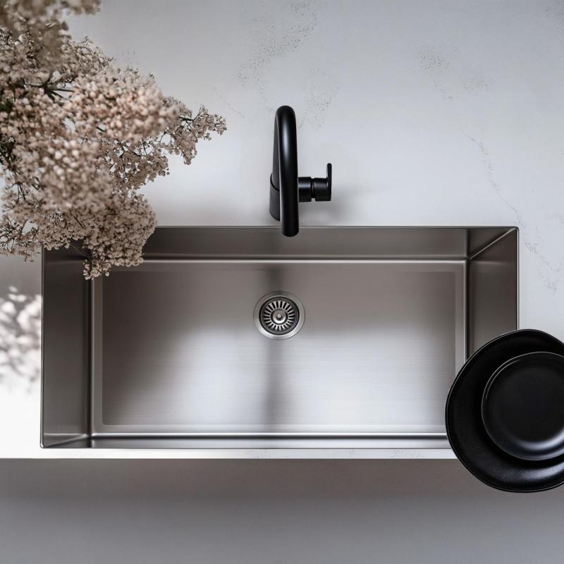 Ausmann Oder grote rvs spoelbak 74x40cm vlakbouw onderbouw en opbouw extra diep 22cm 1208957114

Ausmann Oder suuri ruostumattomasta teräksestä valmistettu pesuallas 74x40cm tasarakenteinen, 