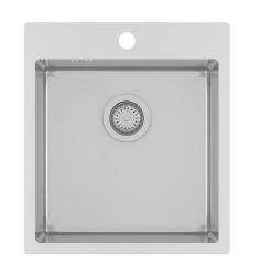 Ausmann Oder Blue roestvrijstalen spoelbak 45x50cm vlakbouw en opbouw met kraangatbank 1208957117 vertalen naar het Fins:

Ausmann Oder Blue ruostumattomasta teräksestä valmistettu 45x50 cm u