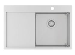 Ausmann Oder Blue ruostumaton teräs tiskiallas 78x50cm tasorakennus ja päälirakennus, jossa on kuivatusalue 1208957121