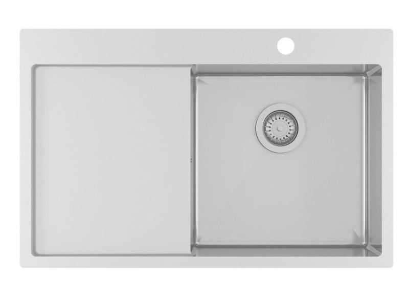 Ausmann Oder Blue ruostumaton teräs tiskiallas 78x50cm tasorakennus ja päälirakennus, jossa on kuivatusalue 1208957121