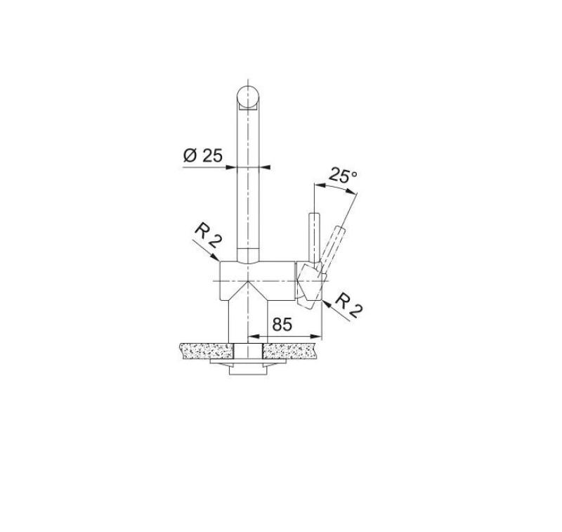 Franke kultainen keittiöhana Atlas Neo, ulosvedettävällä juoksutusputkella, pvd-kulta 115.0681.242