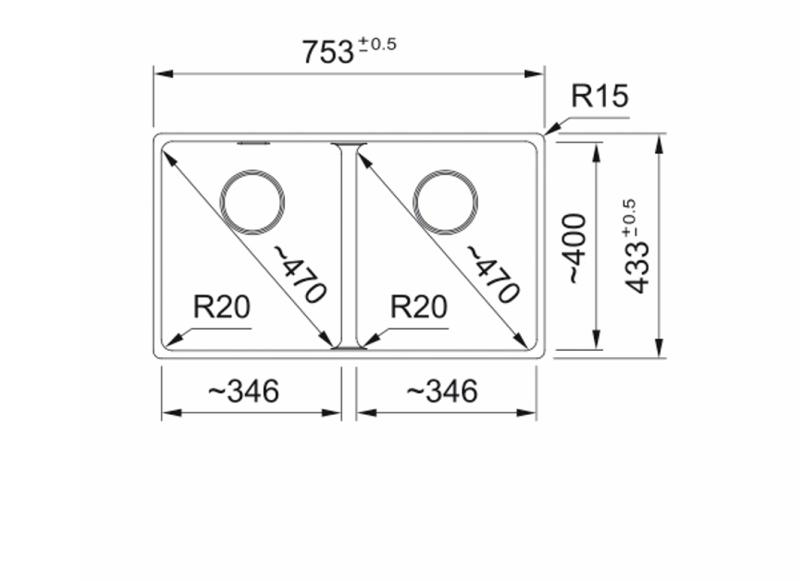 Franke Maris MRG 220/120-35-35 Fragranite musta versio, mattamusta kaksoisallas tasoon upotettava