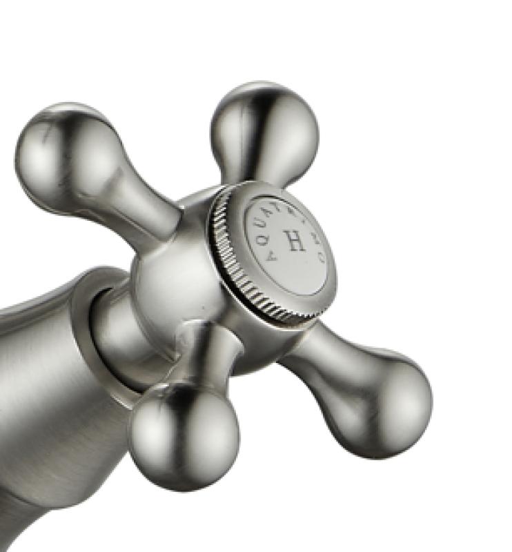 AquaTrimo Windsor klassinen keittiö nostalginen keittiöhana kulmamaisella juoksuputkella ruostumaton teräs 21WS7531NM