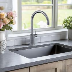 Aquadesign Sinks gun metal RST-allas antrasiitin väri PVD 50x40 alapuolelle, tasoon ja päälle asennettava 1208957702