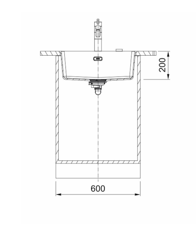 Franke Maris MRG 210-52 Fragranite polar white -allas tasoon upotettava
