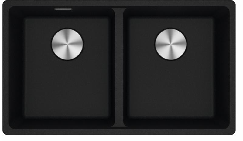 Franke Maris MRG 220-35-35 Fragranite Onyx kaksinkertainen tiskiallas tasoon upotettava