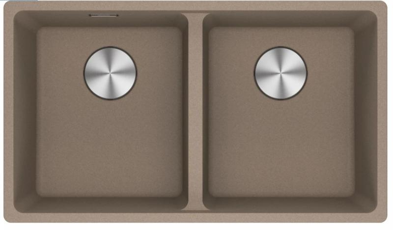 Franke Maris MRG 220-35-35 Fragranite Oyster kaksoisallas tasoasennus