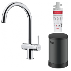 Franke Maris waterhub 4L -kattila 3-in-1 kosketuksella toimiva elektroninen kiehuvan veden hana kromi ja waterhub sekoitussarja 1208957946