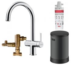 Franke Maris waterhub 4L -kattila 3-in-1 kosketuksella toimiva elektroninen kiehuvan veden hana kromi ja waterhub sekoitussarja 1208957946