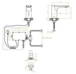 Aquadesign Sensor hana elektroninen pesuallashana paristo- tai verkkovirralla musta 1208958190