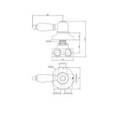 Huber Croisette Vaihtoventtiili Kulta 1/2 CS0002702G