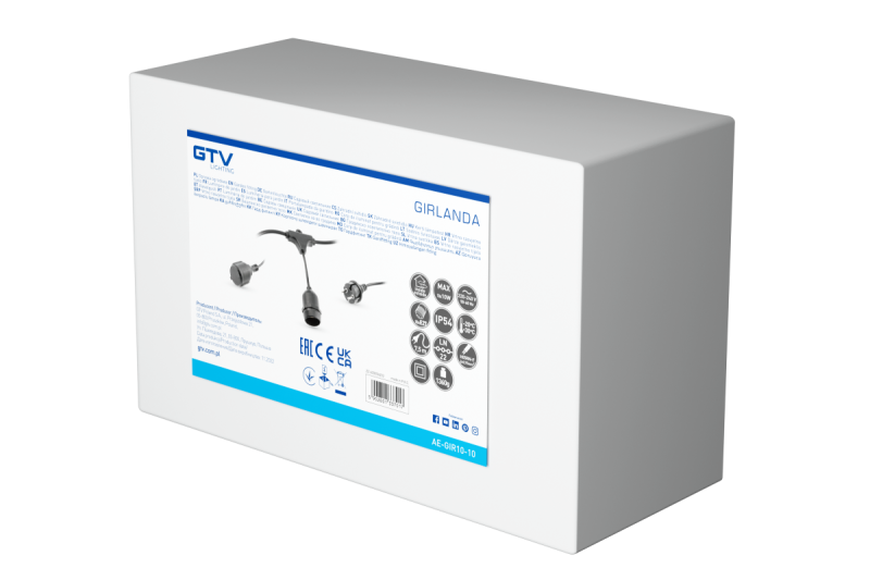 Décor Puutarhanauha 10 m AC220-240V 50-60Hz 10xE27 2x0,75 mm 1208958646