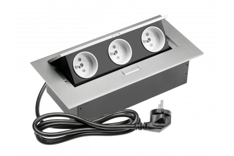 Suorakaiteen muotoinen upotettu pistorasia 1208958683