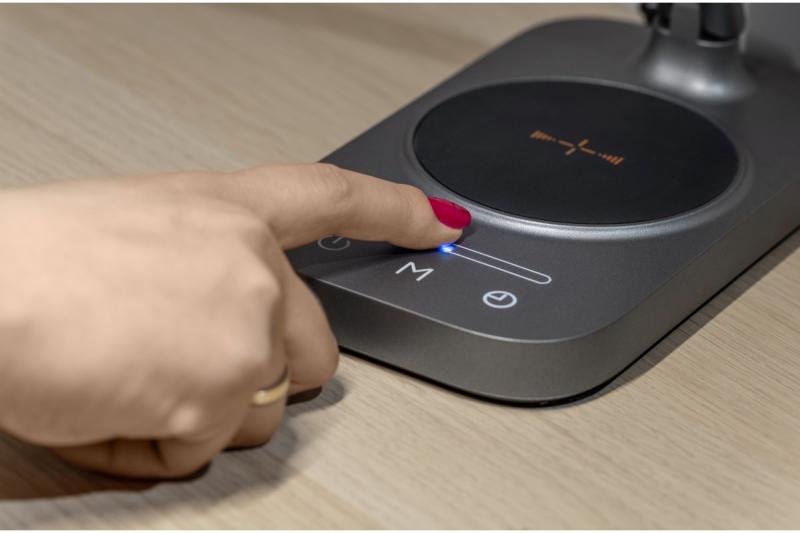Decor Desktop lamp Bressi 8W 450lm AC220-240V 3-CCT Wireless Charging USB PF>0 5 RA>80 Grey 1208962480