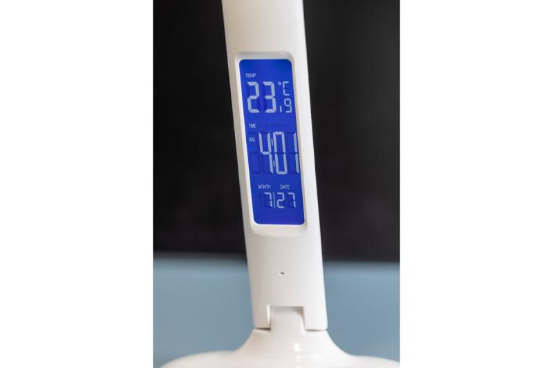 Decor Table lamp GALACTIC LED 5W 240lm AC220-240V 50/60Hz changeable colors (3000K 4000K 6000K) calendar alarm thermometer white body 1208962484