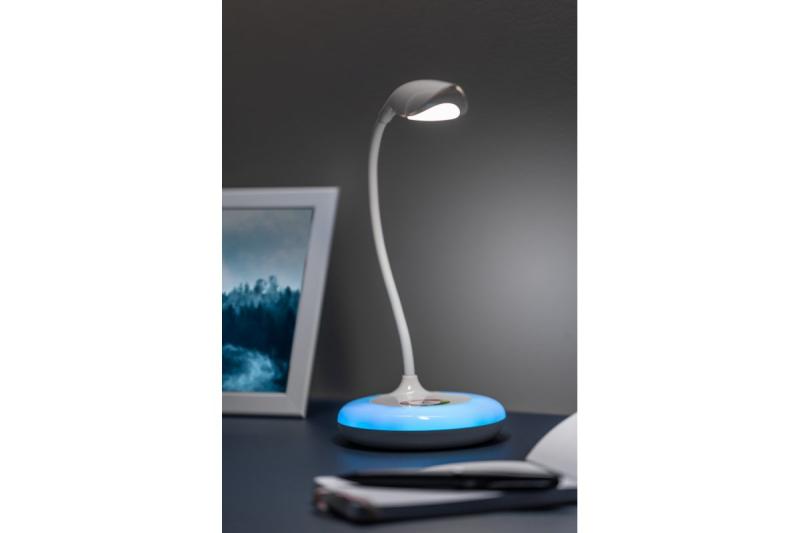 Decor Table lamp GALACTIC LED 5W 240lm 5V DC 4000K RGB base USB charging white body 1208962485