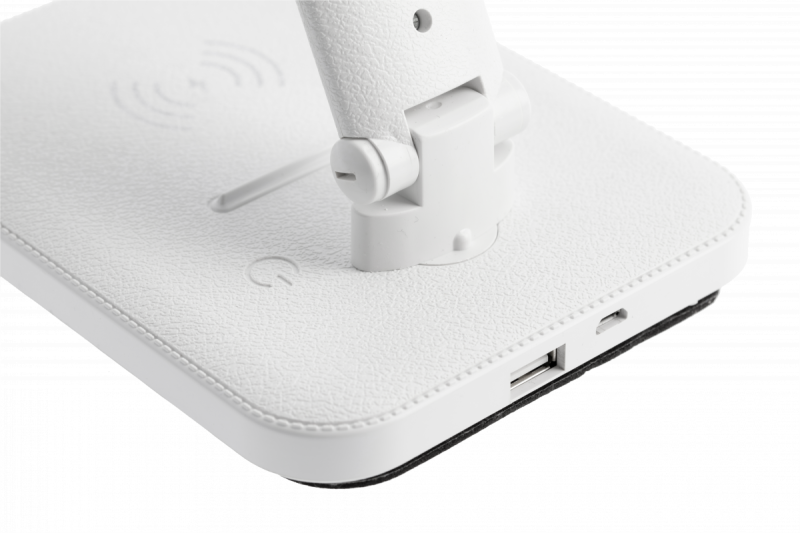 Decor IZUKA LED desk lamp 6W 400lm AC220-240V 50/60Hz CCT inductive charger white 1208962496