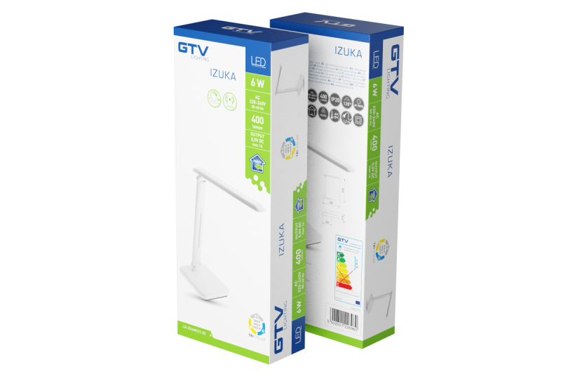 Decor IZUKA LED desk lamp 6W 400lm AC220-240V 50/60Hz CCT inductive charger white 1208962496