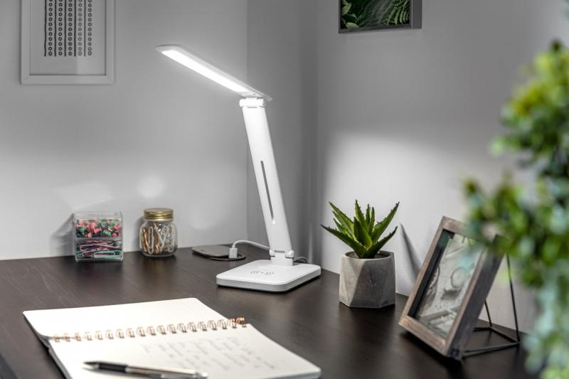 Decor IZUKA LED desk lamp 6W 400lm AC220-240V 50/60Hz CCT inductive charger white 1208962496