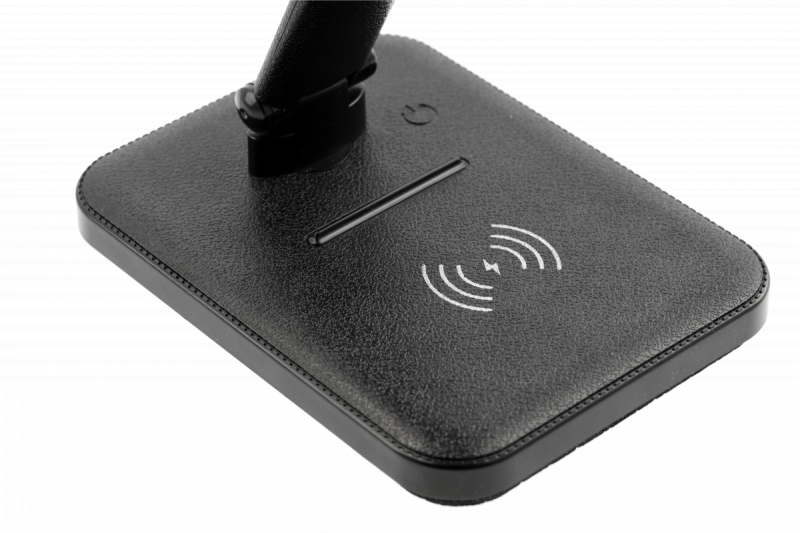 Decor IZUKA LED desk lamp 6W 400lm AC220-240V 50/60Hz CCT inductive charger black 1208962497