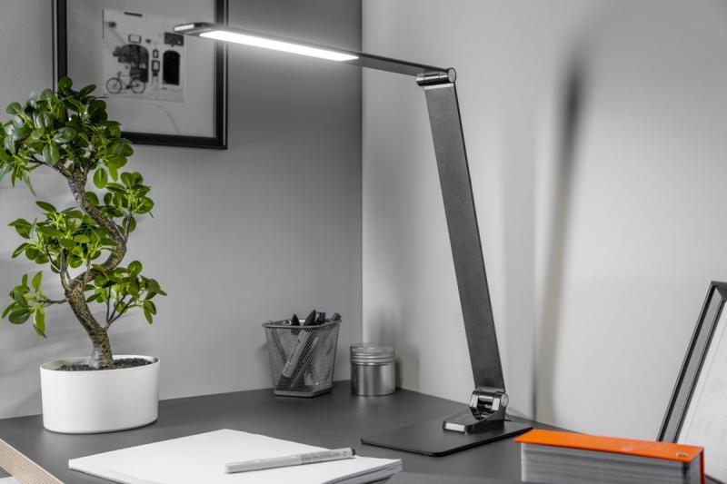 Decor Desktop lamp Loneos 12W 700lm AC220-240V 3-CCT 5 Step Dimming RA>80 USB black 1208962502