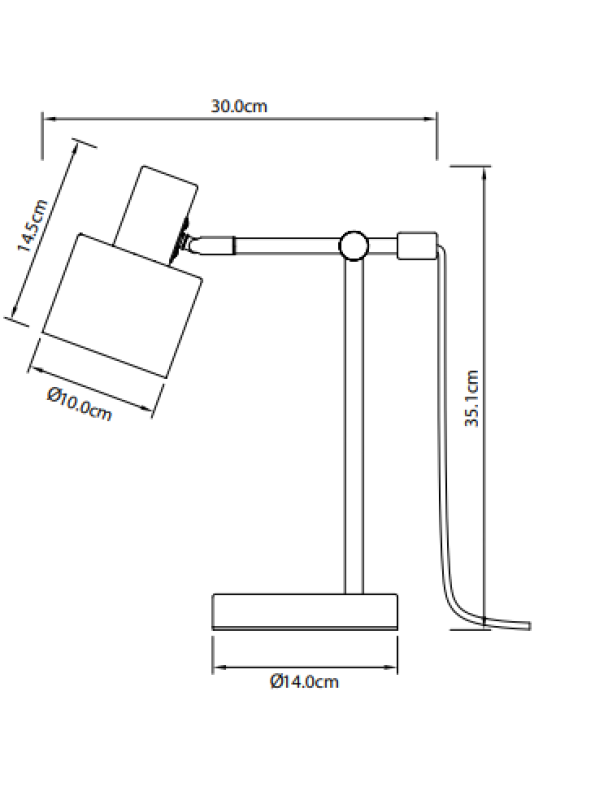 Decor Desk lamp SELVIA II  6072 max.250V 50/60Hz 1*E14 max.25 W dia.10 cm IP20 gold/black 1208962516