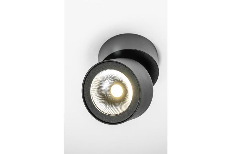 Koristevalaisin LED BIANCO 15W 1500lm AC220-240V 50/60 Hz PF> 0.5 Ra≥80 IP20 IK06.36 ° 4000K pyöreä musta. 1208962668