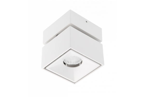 Deco LED-valaisin BIANCO 8W 680lm AC220-240V 50/60 Hz PF>0,9 Ra≥80 IP20 IK06 36° 4000K neliö valkoinen. 1208962669