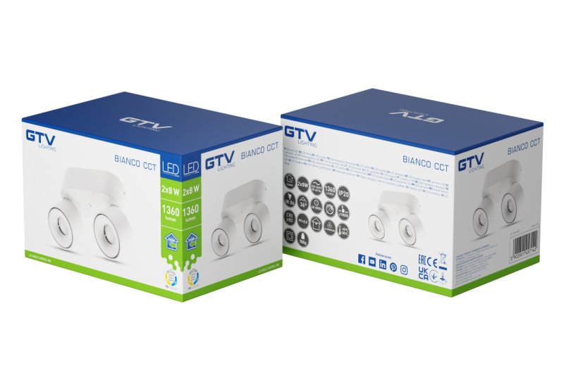 Deco LED-valaisin BIANCO CCT 16W 680lm AC220-240V 50/60 Hz Ra≥80 IP20 36° 2700/3300/4000K pyöreä, valkoinen. 1208962673