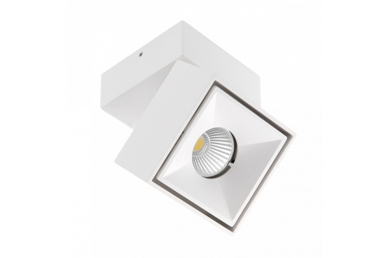 Decoraatio 'LED-valaisin bianco CCT 8W 680lm AC220-240V 50/60 Hz Ra≥80 IP20 36° 2700/3300/4000K neliö valkoinen' 1208962675