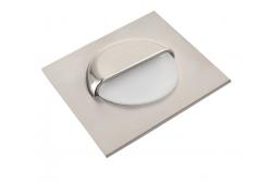 Decor LED staircase fixture ESCADA KB DC12V square frosted cover 0 8W 70lm 4000K inox cable 150cm