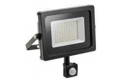 LED-tulvavalo iNEXT liiketunnistimella 50W 4000lm, PF>0,9, RA>80, IP65, 120°, 6400K, musta runko 1208962862