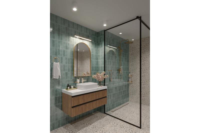 Decor Led luminaire Catania 600mm 12W AC220-240V 50/60Hz 4000K IP44 RA >80 960lm Black 1208962887