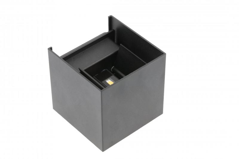 Decor MISSOURI-K LED-lamppu 7W 540lm AC220-240V 50/60 Hz PF>0.5 Ra≥80 IP54 IK08 4000K neliö musta. 1208962994