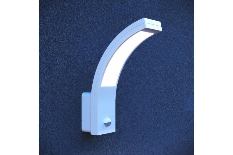 Decor LED-valaisin PARIS liiketunnistimella 10W 900lm IP54 AC220-240V 50/60Hz 140° 9m 4000K valkoinen. 1208963095