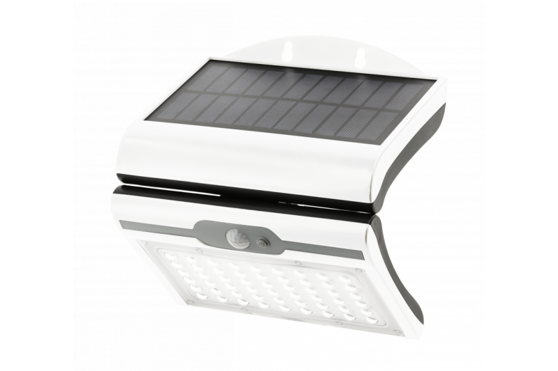 RAMOS Solar Facade -valaisin Liike-/hämärätunnistimella, 50W, 300lm, 3,7V 1800mAh, IP44, 6000K, valkoinen 1208963114